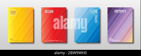 Abstrakte geometrische Textur mit farbigen Verlauf Hintergrund für minimale Cover Design-Kollektion. Zukünftige Vorlage Design für Web Placard Poster Banner Stock Vektor