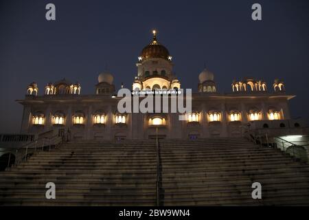 Historische Sikh Bangasahib Gurudwara, das Haus der Anbetung, der beste Tourist, Wallfahrtsort, Neu-Delhi, Indien (Photo Copyright © Saji Maramon) Stockfoto