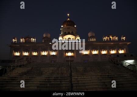 Historische Sikh Bangasahib Gurudwara, das Haus der Anbetung, der beste Tourist, Wallfahrtsort, Neu-Delhi, Indien (Photo Copyright © Saji Maramon) Stockfoto