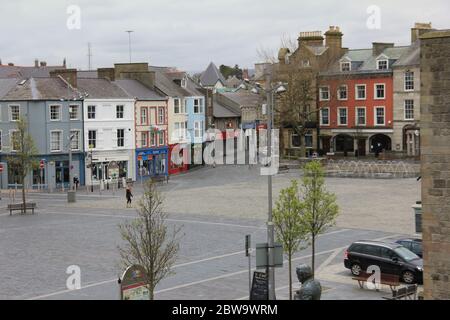 Caernarfon Stadt in Nord-Wales. Vereinigtes Königreich Stockfoto