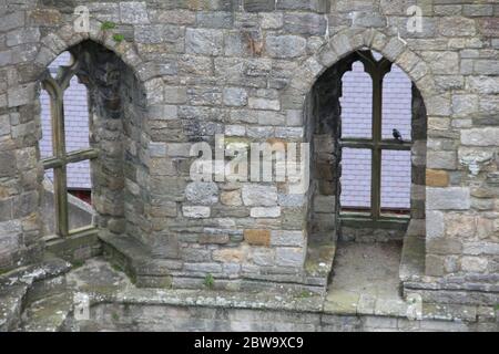 Caernarfon Castle in Caernarfon, Nord-Wales. Vereinigtes Königreich Stockfoto