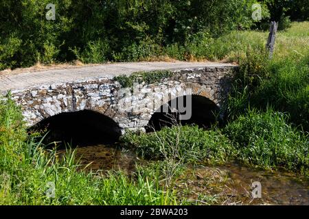 Eine Auswahl an Bildern vom Spaziergang auf der Themse in den Cotswolds, der 184 Meilen von The Source in der Nähe von Kemble bis zum Ziel in London, England, entfernt ist Stockfoto