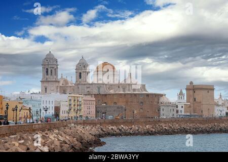 Kathedrale des Heiligen Kreuzes von Cadiz, Andalusien, Spanien Stockfoto