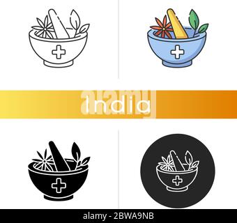 Ayurveda-Symbol Stock Vektor