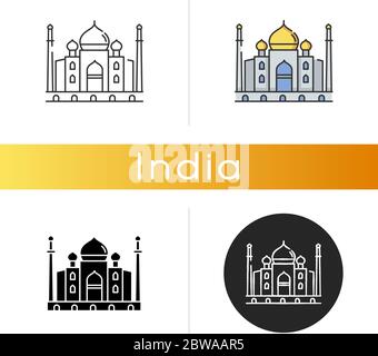 Taj Mahal Symbol Stock Vektor