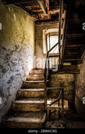 Italien Venetien - Arsiè - Fumegai - GOST Dorf ( verlassene Dorf ) Stockfoto