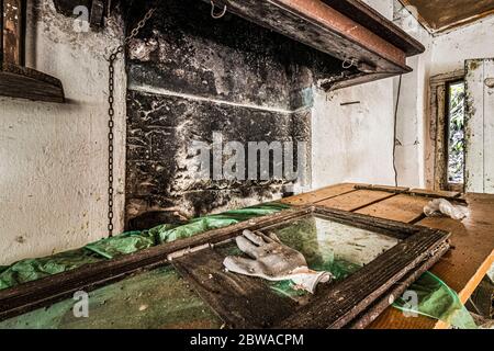 Italien Venetien - Arsiè - Fumegai - GOST Dorf ( verlassene Dorf ) Stockfoto