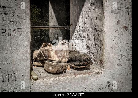 Italien Venetien - Arsiè - Fumegai - GOST Dorf ( verlassene Dorf ) Stockfoto