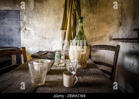 Italien Venetien - Arsiè - Fumegai - GOST Dorf ( verlassene Dorf ) Stockfoto