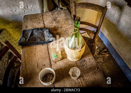 Italien Venetien - Arsiè - Fumegai - GOST Dorf ( verlassene Dorf ) Stockfoto