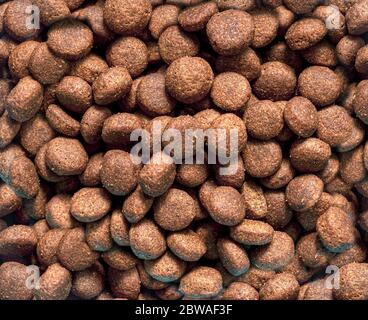 Trockene Futtertextur aus nächster Nähe Stockfoto