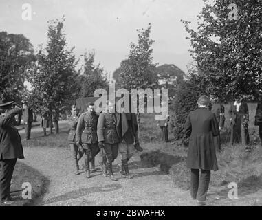 Beerdigung der Zeppelin-Crew in der Potters Bar 3. September 1916 Stockfoto