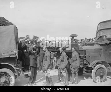 Beerdigung der Zeppelin-Crew in der Potters Bar 3. September 1916 Stockfoto