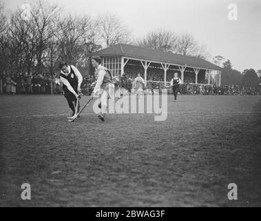 England gegen Schottland, Damen Hockey in Richmond. 16 März 1921 Stockfoto