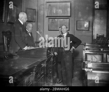 Parlamentswahlen , Oktober 1924 , Nominierungen Herr JM Erskine , Liberaler Kandidat für die Abteilung St. Georges , Westminster 18. Oktober 1924 Stockfoto