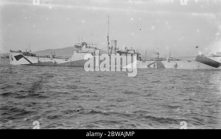 Standardschiff bei Gibraltar während des ersten Weltkrieges 1914 Monate nicht bekannt Stockfoto