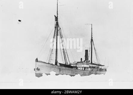 Das Relief Schiff ' Braganza ' Juli 1928 Stockfoto