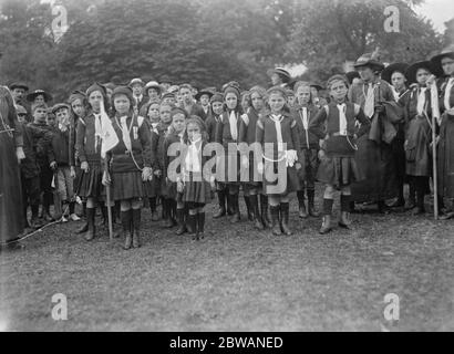 Die Brownies Rally der Londoner Girl Guides im Battersea Park Stockfoto