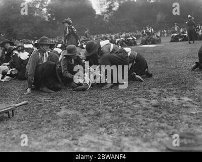 Kundgebung der Londoner Girl Guides im Battersea Park Stockfoto