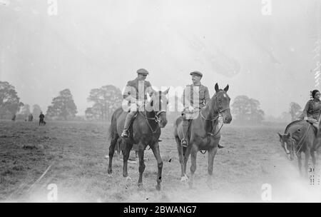 Südengisches Kurstreffen in Mentmore Viscount Malden (links) und Edmunds 1932 Stockfoto