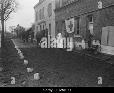 Das Krankenhaus der blauen Kreuz Gesellschaft in Serqueux Stockfoto