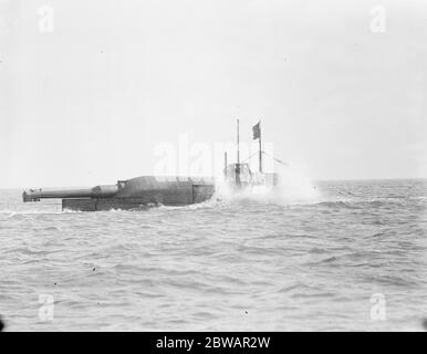 HMS Submarine No 3 Diving 30 März 1920 Stockfoto