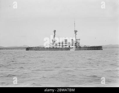 HMS Lord Nelson war ein Lord Nelson-Klasse predreadnought Schlachtschiff, das 1906 ins Leben gerufen und 1908 fertiggestellt wurde. Sie war die letzte vor-Dreadnought der Royal Navy Stockfoto