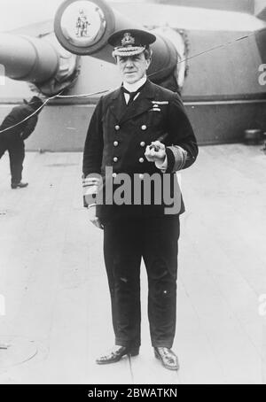 Sir Frederick Charles Doveton Sturdee, Admiral der Flotte im Jahre 1921. 1. Baronet, GCB, KCMG, CVO ( 9. Juni 1859 - 7. Mai 1925 ) und ein britischer Admiral. Stockfoto