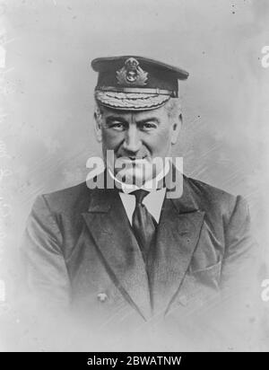 Neuer Kommandant der Atlantischen Flotte EIN neues Porträt von Admiral Sir J M de Robeck, der Admiral Sir Charles Madden als Kommandant der Atlantischen Flotte 13. Juli 1922 nachfolgen wird Stockfoto