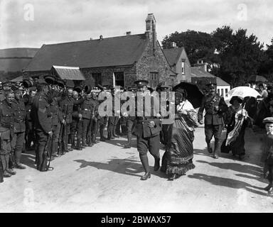 Die Dreharbeiten von "The Manxman" , eine Geschichte der sternenüberkreuzten Liebe auf der Isle of man . Regie: George Loane Tucker. 1916 Stockfoto