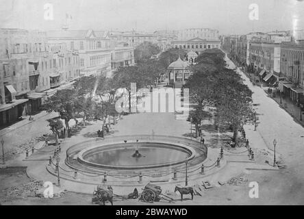 Mohammed Ali Platz . Schauplatz der Unruhen in Alexandria, Ägypten 4. November 1919 Stockfoto