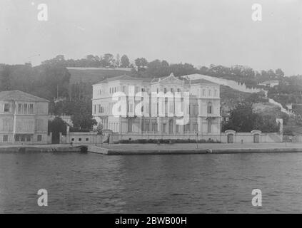 Britain 's Neue Botschaft am Bosporus früher das Eigentum von Österreich Ungarn, wurde es vor kurzem von der britischen Regierung 3. Januar 1923 erworben Stockfoto