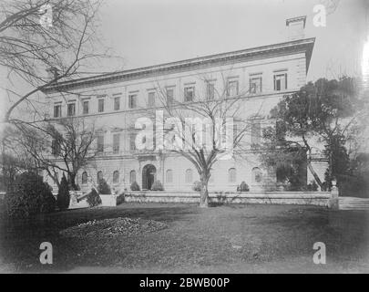 Britische Botschaft in Konstantinopel, wo viele Briten sind derzeit versammelt 5. Januar 1923 Stockfoto