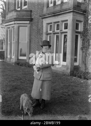 Die Marchioness of Cambridge in Shotton Hall, Shrewsbury in Shropshire Großbritannien 21 Februar 1923 Stockfoto