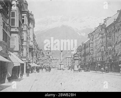 Tod der Herzogin von Albany die Herzogin von Albany starb während eines Besuchs bei ihrem Sohn in Innsbruck 2 September 1922 Stockfoto