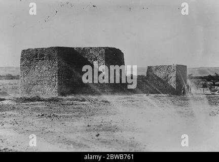 Die britischen Militäroperationen in Somaliland . Interessante neue Fotos - JID Ali Fort aus dem Boden . April 1920 Stockfoto