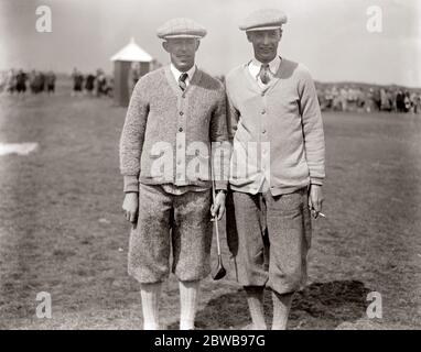 Amateur Golf Championship bei Deal . Francis Ouimet und Roger Wethered, die Semifinalisten. 12. MAI 1923 NICHT ZUR VERVIELFÄLTIGUNG, SONDERN NUR ZUM PRIVATEN GEBRAUCH Stockfoto