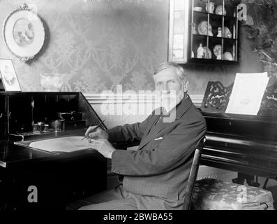 Sir Charles Sanderson, Controller der Londoner Post, der in den Ruhestand geht. 23. April 1926 Stockfoto