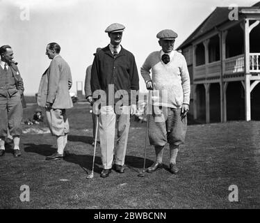 Parlamentarisches Golfturnier bei Prince's , Sandwich . Maj Hon J J Astor und Mr P R M Roberts . Stockfoto