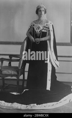 Die zukünftige Königin von Schweden . Ein schönes neues Foto von HRH der Kronprinzessin von Schweden, früher Lady Louise Mountbatten. 23. Januar 1925 Stockfoto