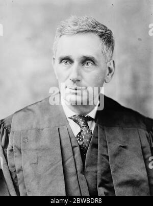 Justice Louis D Brandeis vom Obersten Gerichtshof der Vereinigten Staaten . 1924 Stockfoto