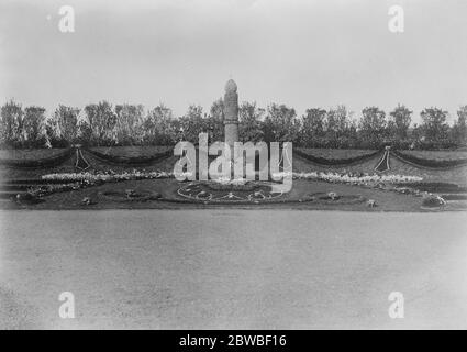 Nicht vergessen die glorreichen britischen Toten in Belgien Lüttich Friedhof 28 Oktober 1921 Stockfoto