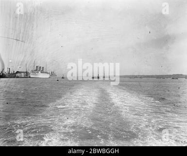 Versand in Southampton Water . Mai 1931 Stockfoto