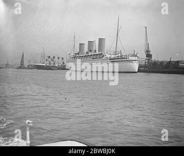 Der neue Luxusliner der Canadian Pacific Steamship Company ' RMS Empress of Britain ' Stockfoto