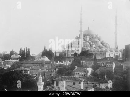 Sultan Besuch der Moschee von Mommed . Der Eroberer, der von den Türken als Omen angesehen wurde 18. September 1922 Stockfoto