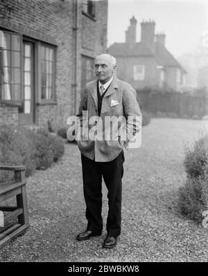 Labors Kapitalabgabe Meister in Leicester Mr Pethick Lawrence , der Labour-Kandidat für leicester 21 November 1923 Stockfoto