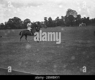 Polo in Ranelagh . Der Prinz von Wales . 27 Mai 1924 Stockfoto