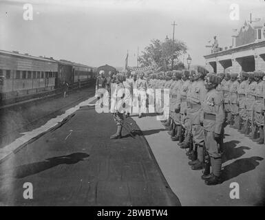 Krönung von Sir Hari Singh als Maharadscha von Kaschmir. 29 März 1926 Stockfoto