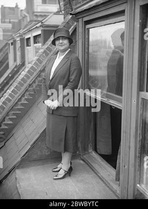 Prominente ägyptische Politikerin kommt in London. Mme Fahmy Bey Wissa, eine prominente Sozialreformerin und politische Führerin in Ägypten, ist gerade in London angekommen. 23 Juni 1926 Stockfoto
