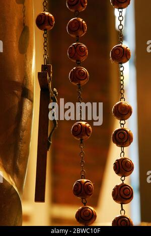 Rosenkranz bei Maria Königin des Heiligen Rosenkranzes Pfarrei in Zagreb, Kroatien Stockfoto